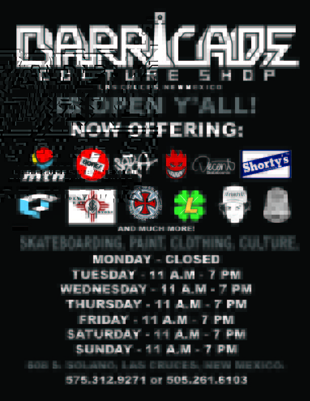 Barricade_Openinghours