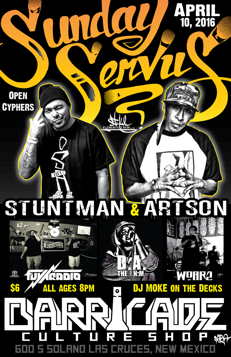 Sunday-Servus-Barricade-Culture-Shop-Artson-Stuntman-April-2016